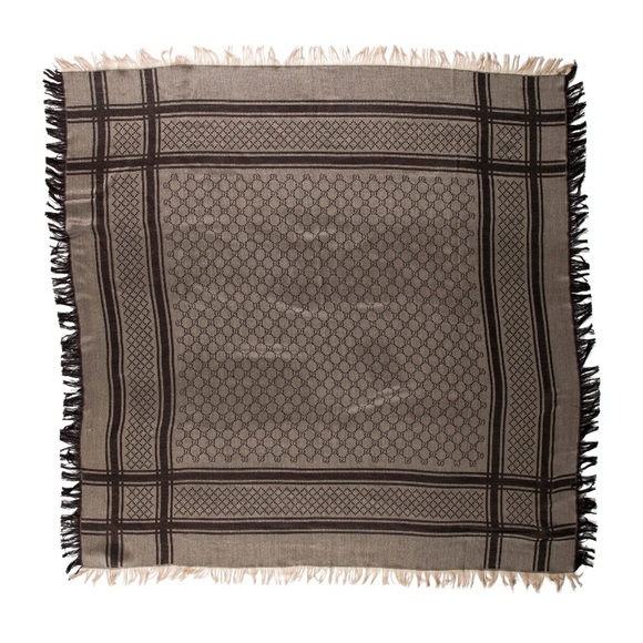GUCCI SCARF WOOL/SILK BLEND - Picture 1 of 3